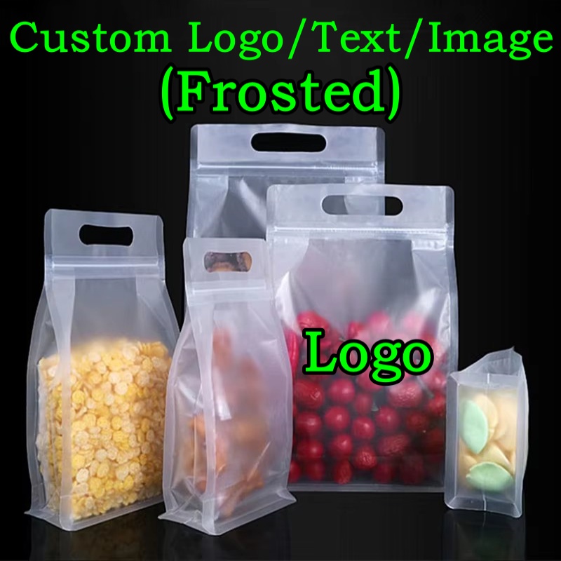 Food Like Snacks - 100PCS 3D Frosted Plastic Ziplock Bag