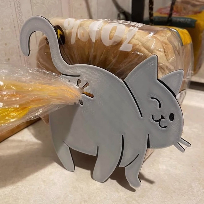 2pcs 3D Cat Butt Bread Bag Cli - Food Lovers Snacks ulasan dan harga