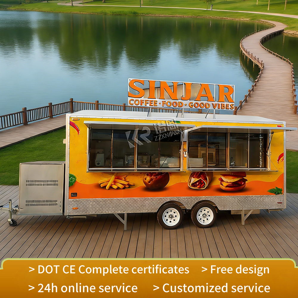 CE DOT Outdoor Food Trailers S - Food Truck With Snacks ulasan dan harga
