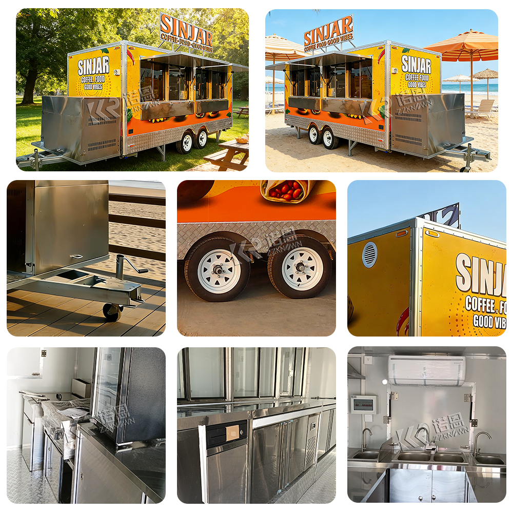CE DOT Outdoor Food Trailers S - Food Truck With Snacks ulasan dan harga