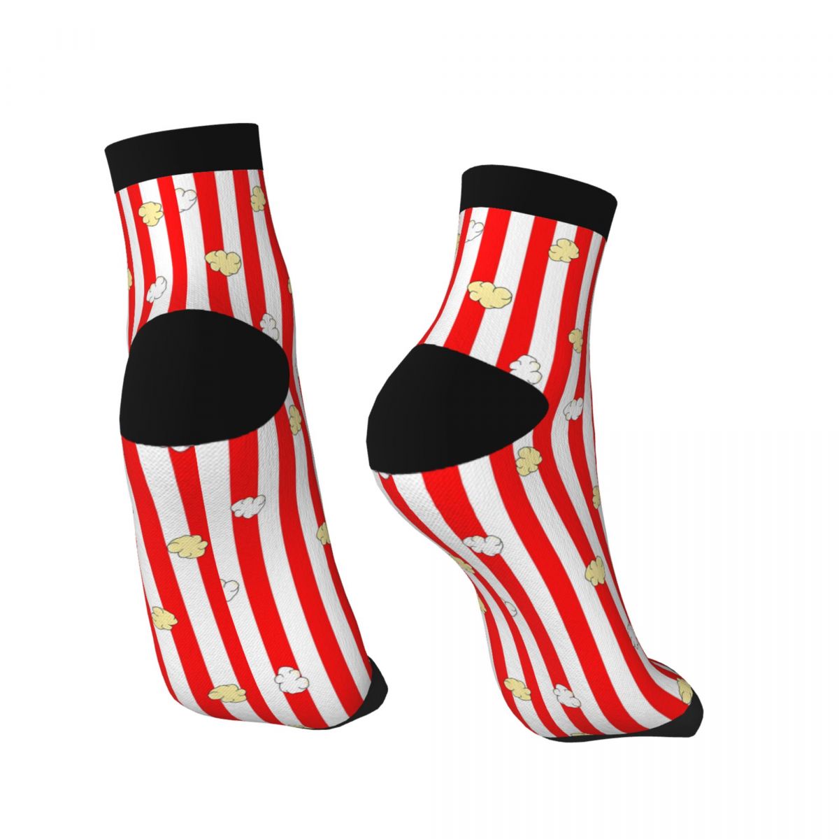 Cute Popcorn Striped Socks Sof - Food Lovers Snacks ulasan dan harga