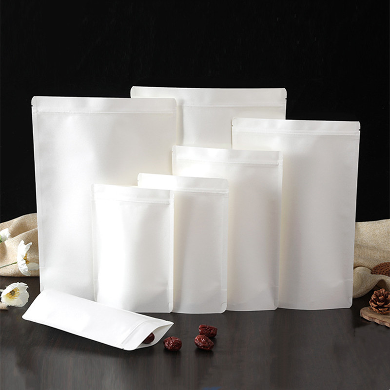 100PCS White Paper + PE Inlay  - Food Like Snacks ulasan dan harga