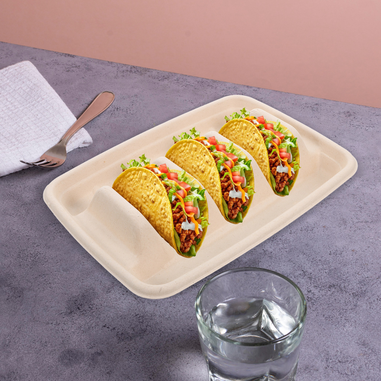 50Pcs Taco Holders Disposable  - Street Food Snacks ulasan dan harga