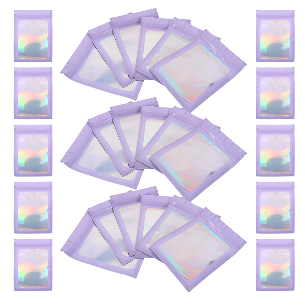50Pcs Holographic Resealable B - Food Snacks Business ulasan dan harga