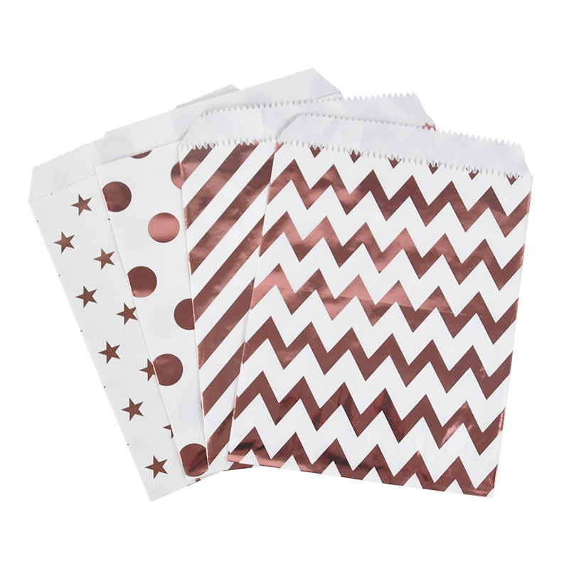 25/50pcs Rose Gold Candy Paper - Food Like Snacks ulasan dan harga