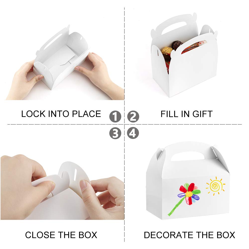 10pcs Large Gable Boxes White  - Food Like Snacks ulasan dan harga