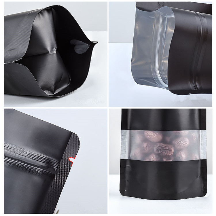 100PCS Stand-up Matte Black Al - Food Like Snacks ulasan dan harga