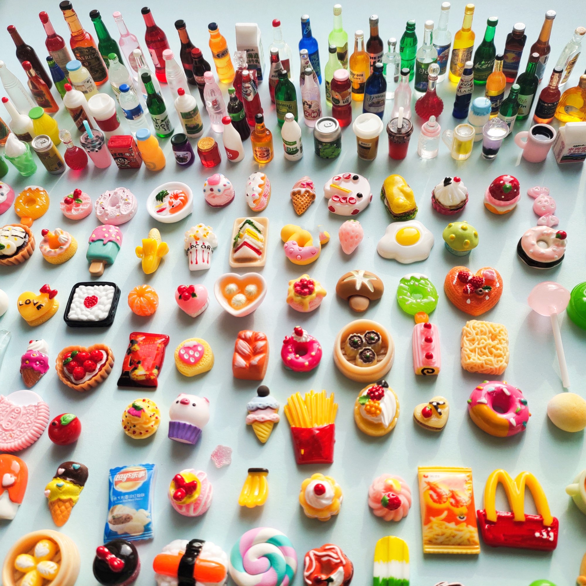 Cute Miniature Dollhouse Super - Food Drink Snacks ulasan dan harga