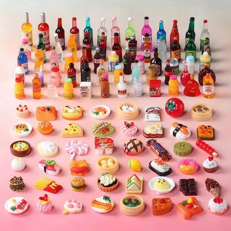 Cute Miniature Dollhouse Super - Food Drink Snacks ulasan dan harga