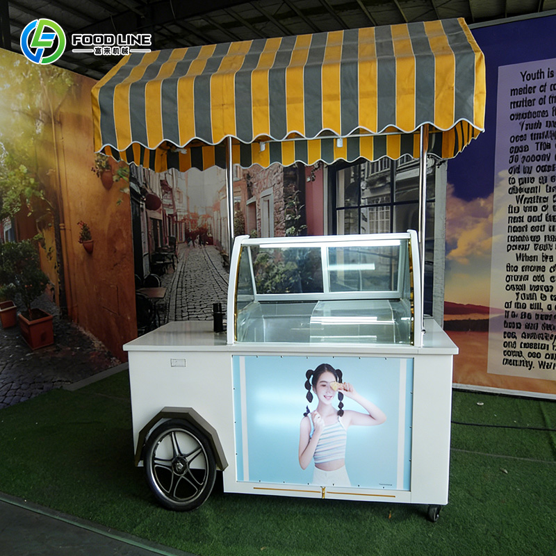 Mini Ice Cream Cart Mobile Swe - Food Snacks Business ulasan dan harga
