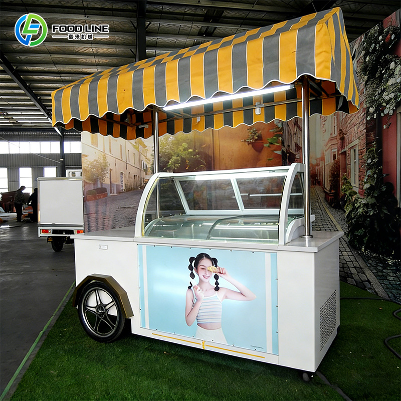 Mini Ice Cream Cart Mobile Swe - Food Snacks Business ulasan dan harga