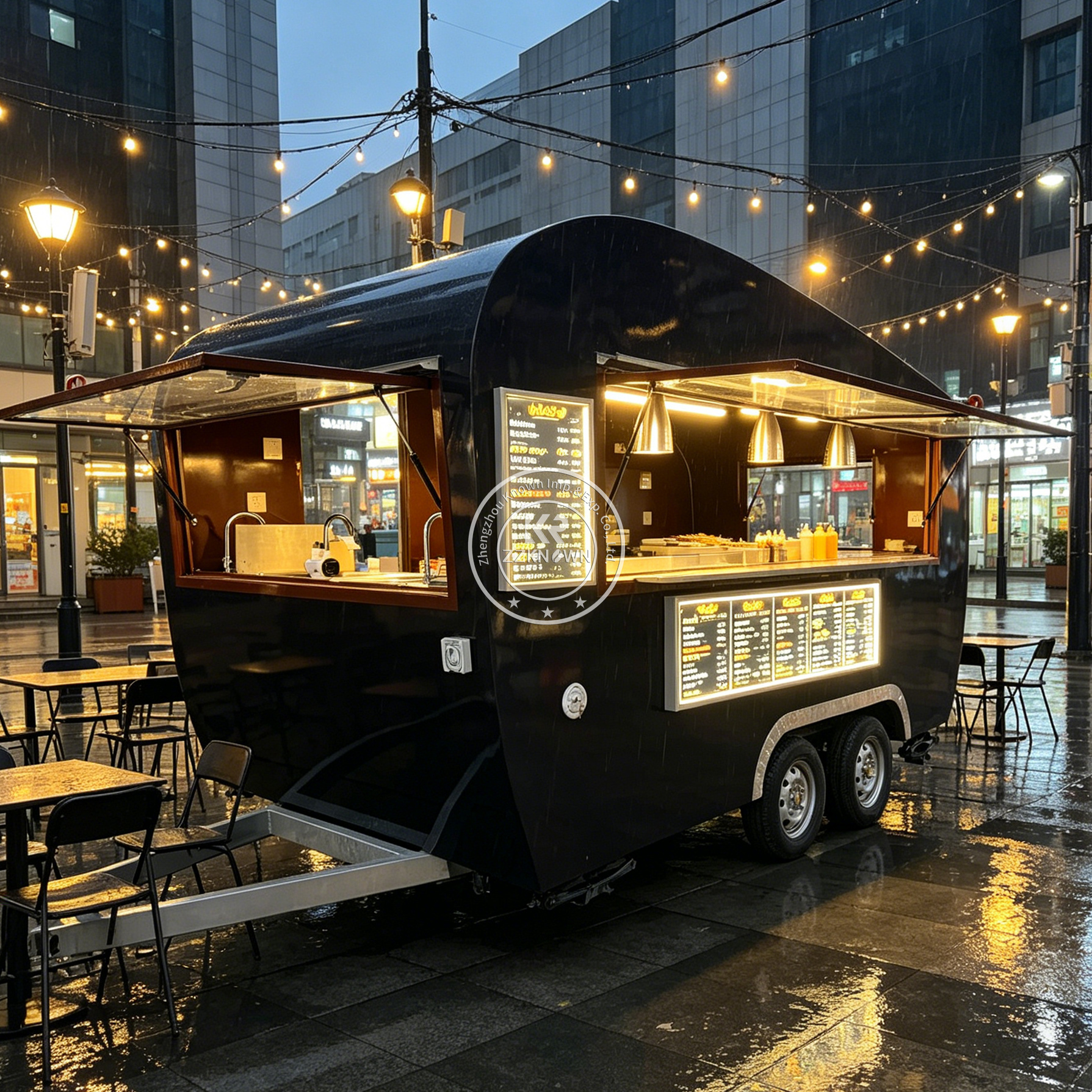 Outdoor Mobile Coffee Bubble T - Food Truck With Snacks ulasan dan harga