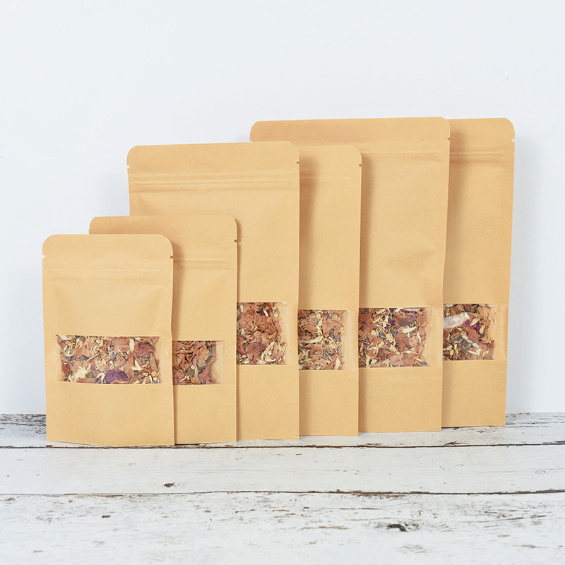 20/50pcs Kraft Paper Zip Lock  - Food Like Snacks ulasan dan harga