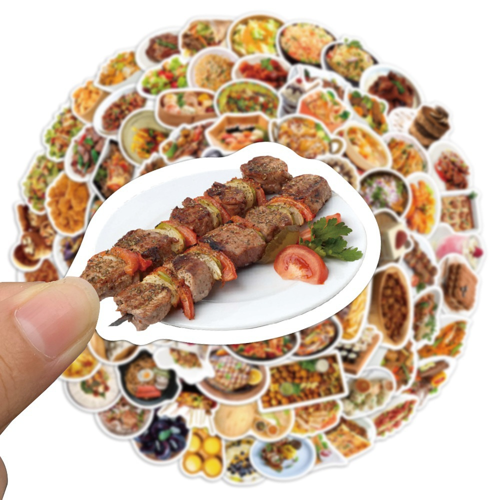 10/30/50PCS Cartoon Chinese Fo - Food Like Snacks ulasan dan harga