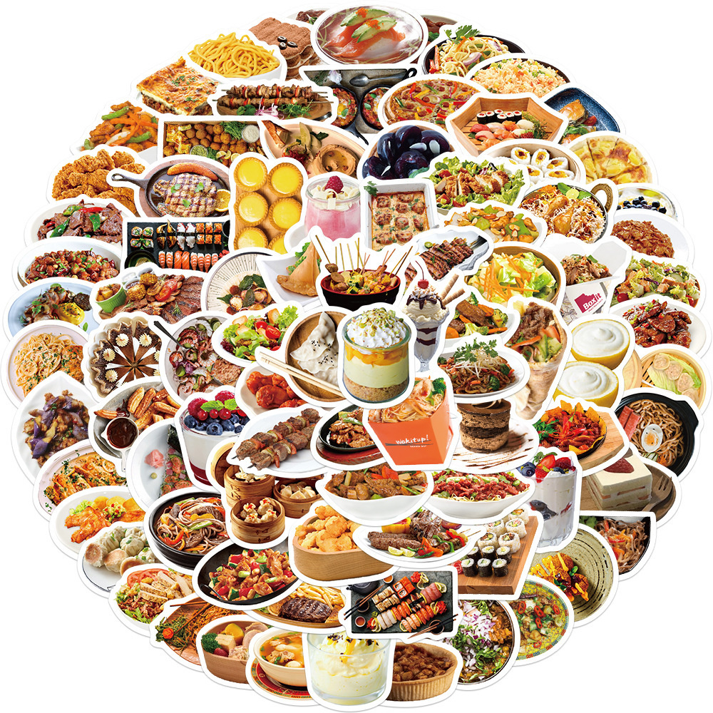 10/30/50PCS Cartoon Chinese Fo - Food Like Snacks ulasan dan harga