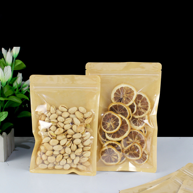 Brown One Side Clear Resealabl - Food Like Snacks ulasan dan harga