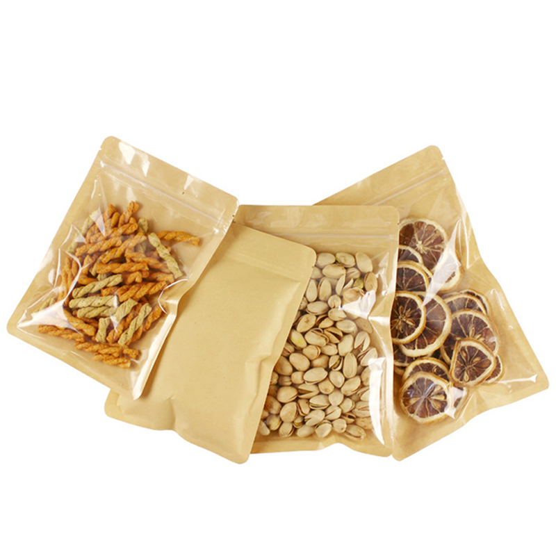 Brown One Side Clear Resealabl - Food Like Snacks ulasan dan harga