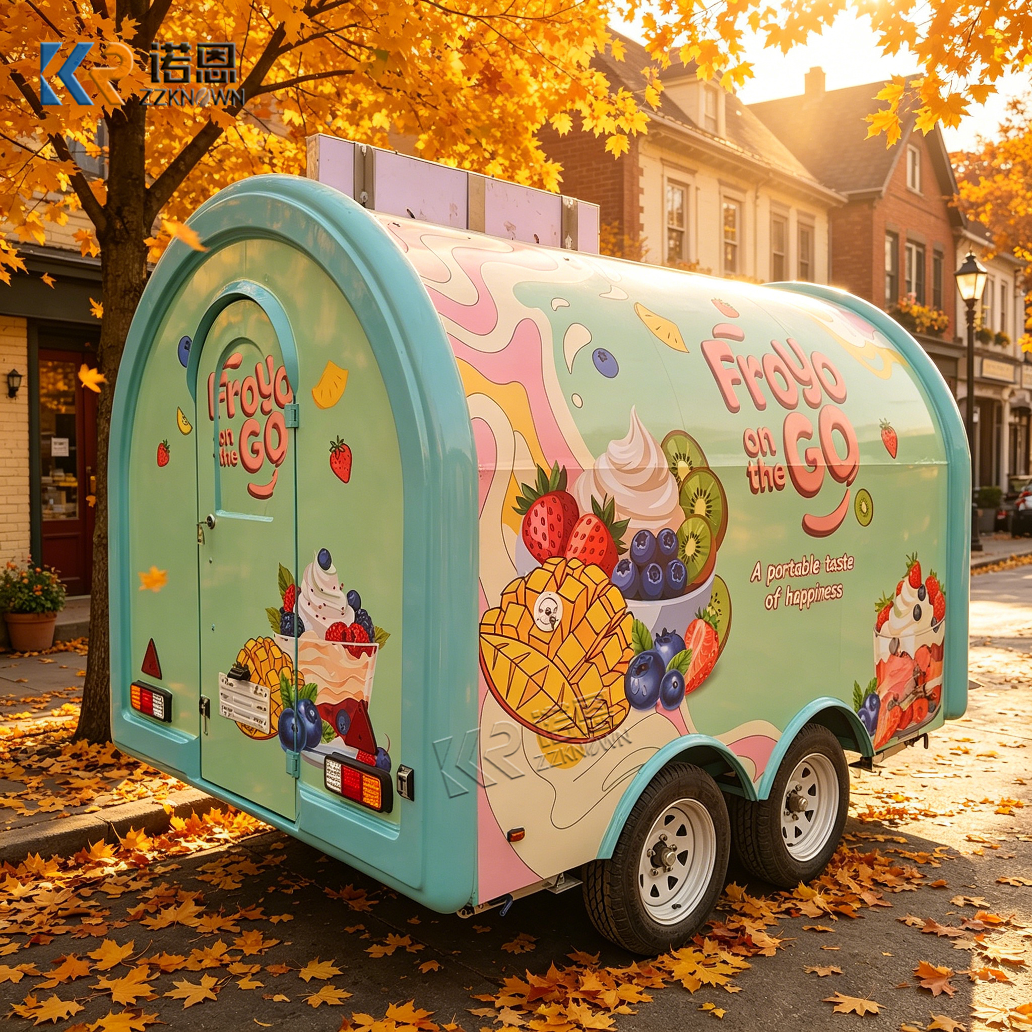 Custom Food Trailer Mobile Kit - Food Truck With Snacks ulasan dan harga